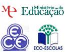 Logo do CEF, uma Escola com bandeira verde